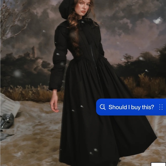 NWT Lacemade Elegant Black Women's coat - Picture 4 of 8